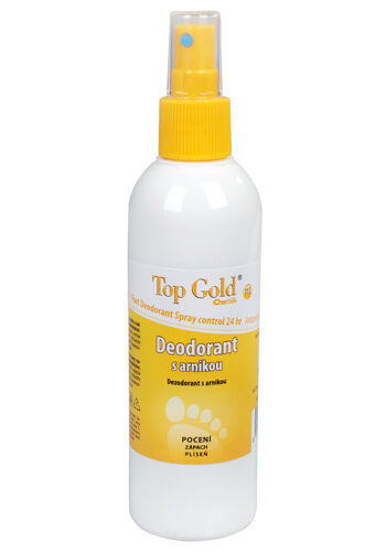 Zobrazit detail výrobku Chemek TopGold - deodorant s arnikou a Tea Tree Oil (na nohy) 150 g + 2 měsíce na vrácení zboží