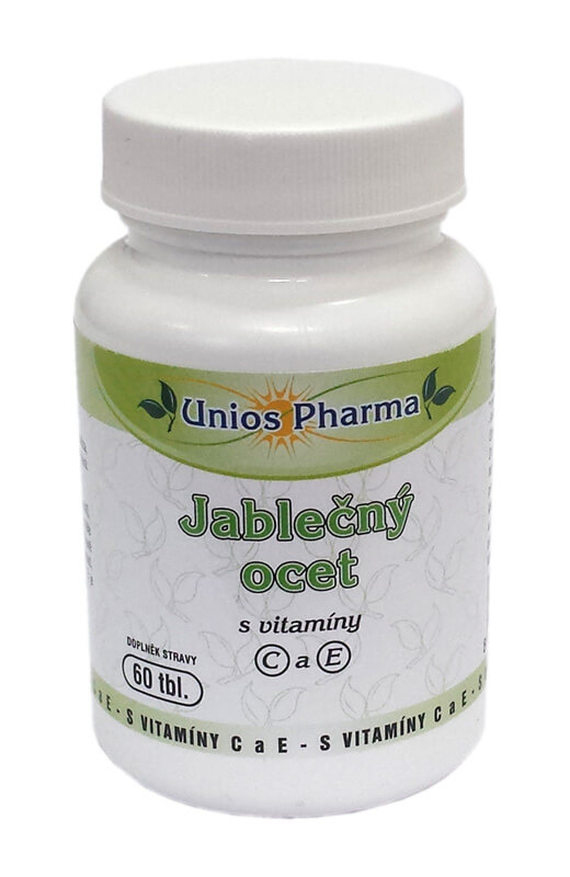 Zobrazit detail výrobku Unios Pharma Jablečný ocet s vitamíny C a E 60 tbl. + 2 měsíce na vrácení zboží