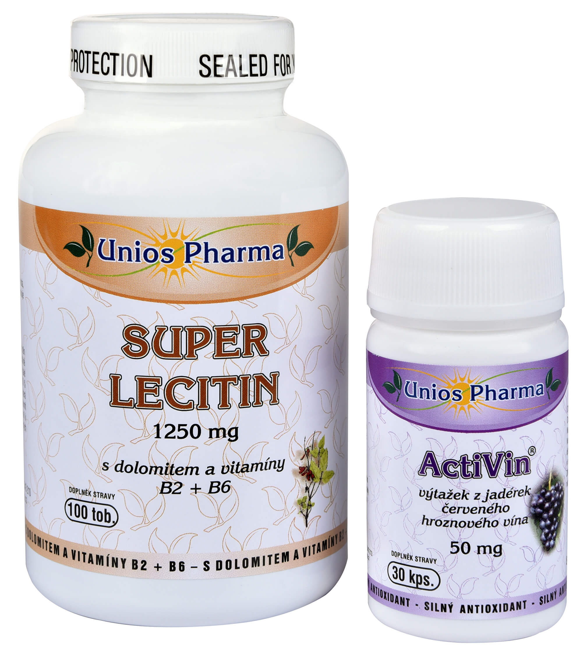 Zobrazit detail výrobku Unios Pharma Super Lecitin s dolomitem a vitamíny B2, B6 100 tob. + Activin 30 tbl. ZDARMA + 2 měsíce na vrácení zboží