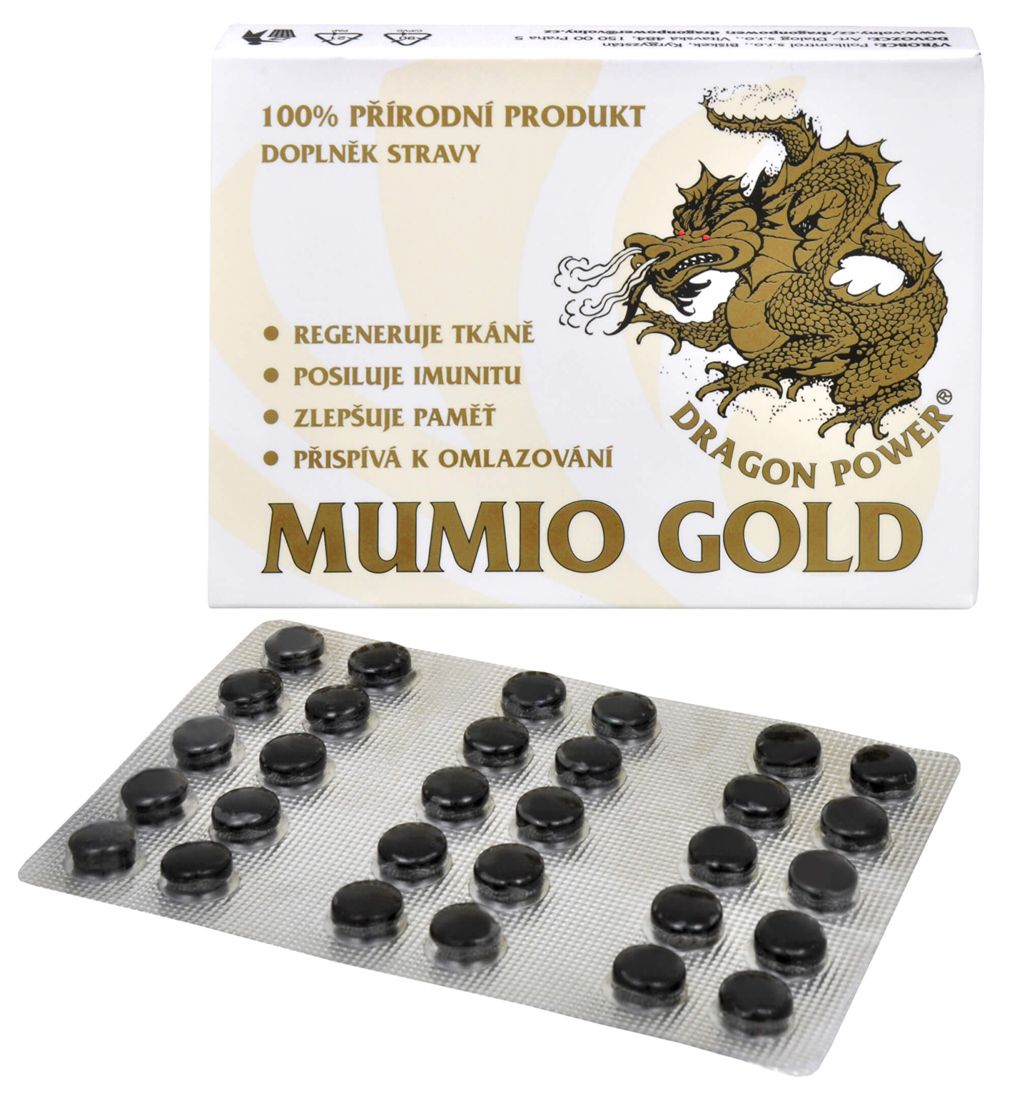 Zobrazit detail výrobku Art - Dialog Dragon Power - Mumio Gold 30 tbl. + 2 měsíce na vrácení zboží