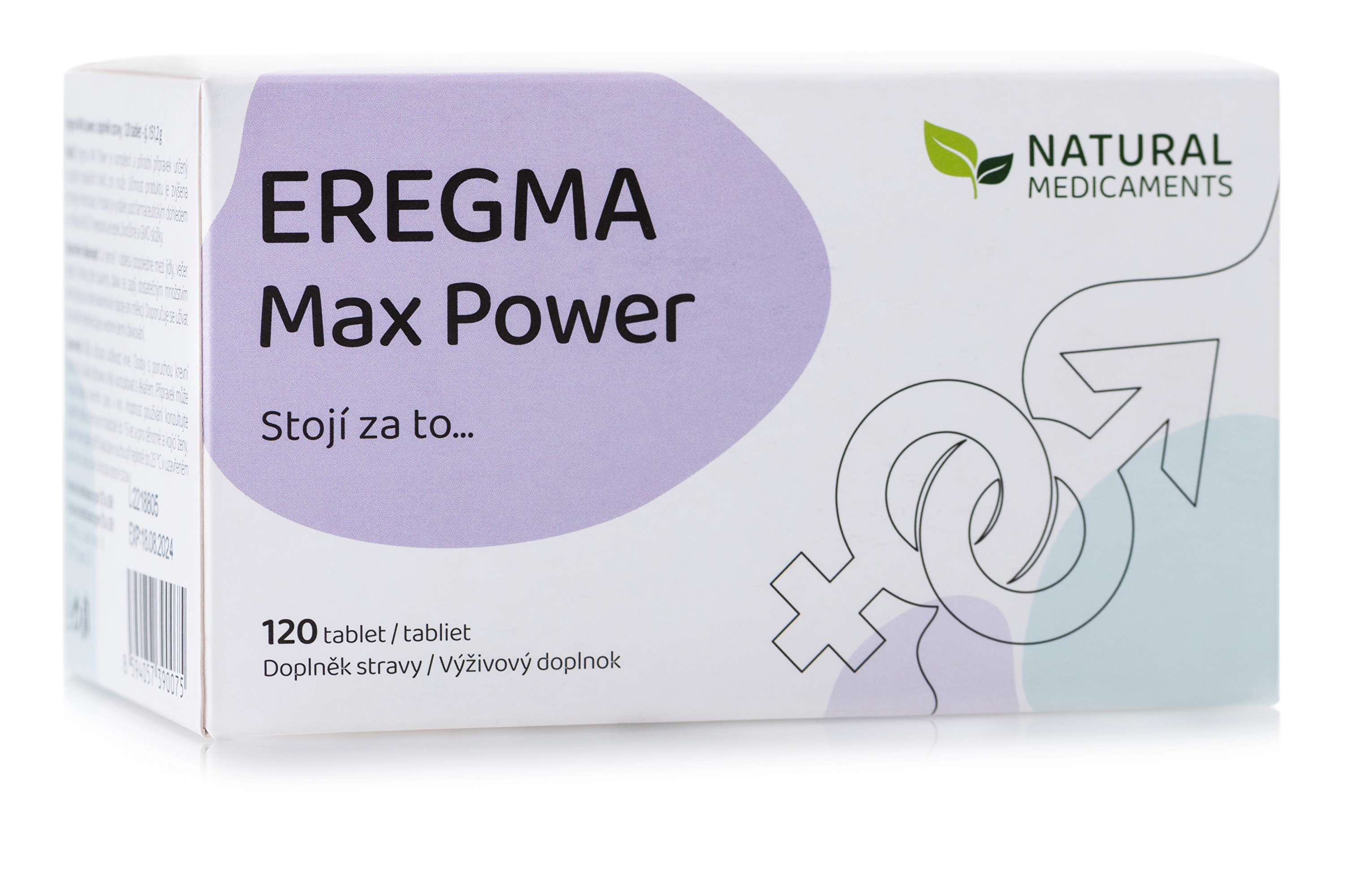 Zobrazit detail výrobku Natural Medicaments Eregma MAX power 100 tbl. + 20 tbl. ZDARMA