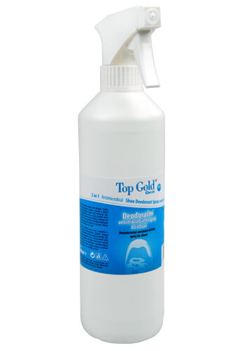 Zobrazit detail výrobku Chemek TopGold - deodorační antimikrobiální sprej do obuvi 500 ml + 2 měsíce na vrácení zboží