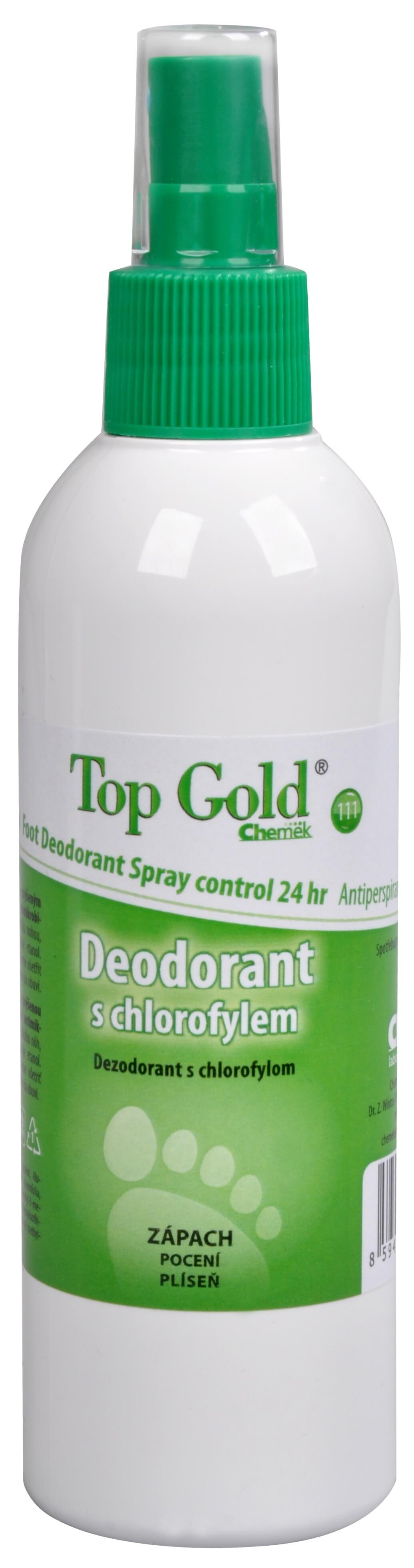 Zobrazit detail výrobku Chemek TopGold - deodorant s chlorofylem a Tea Tree Oil (na nohy) 150 g + 2 měsíce na vrácení zboží