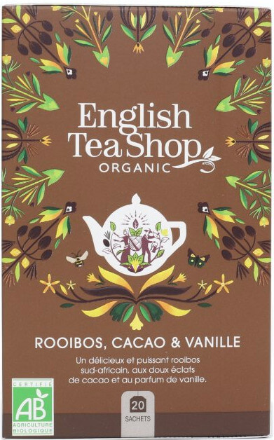 Zobrazit detail výrobku English Tea Shop Čaj Čokoláda, rooibos & vanilka 20 sáčků