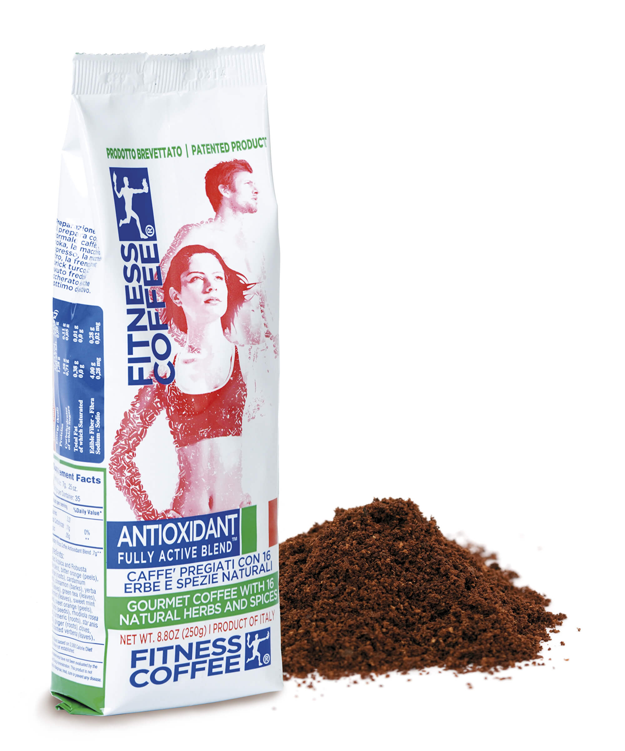 Zobrazit detail výrobku Monvitaly Káva Fitness Coffee® Antioxidant Fully Active Blend mletá 250 g + 2 měsíce na vrácení zboží