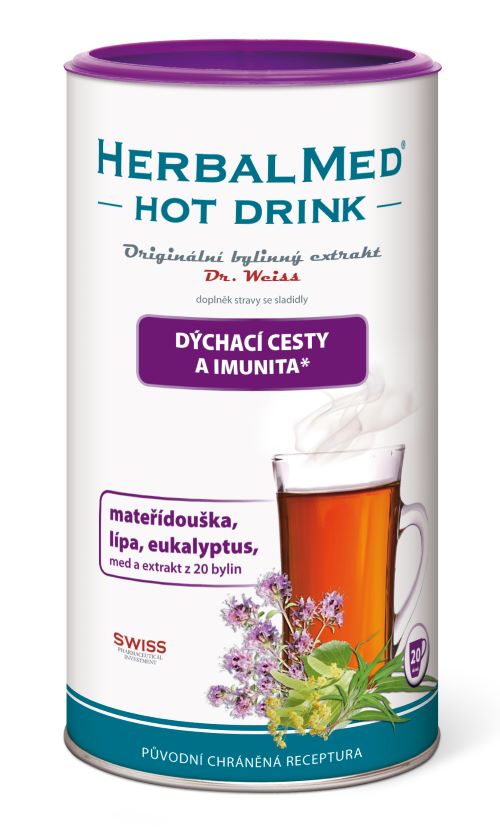 Zobrazit detail výrobku Simply You HerbalMed Hot Drink Dr. Weiss - dýchací cesty a imunita 180 g + 2 měsíce na vrácení zboží