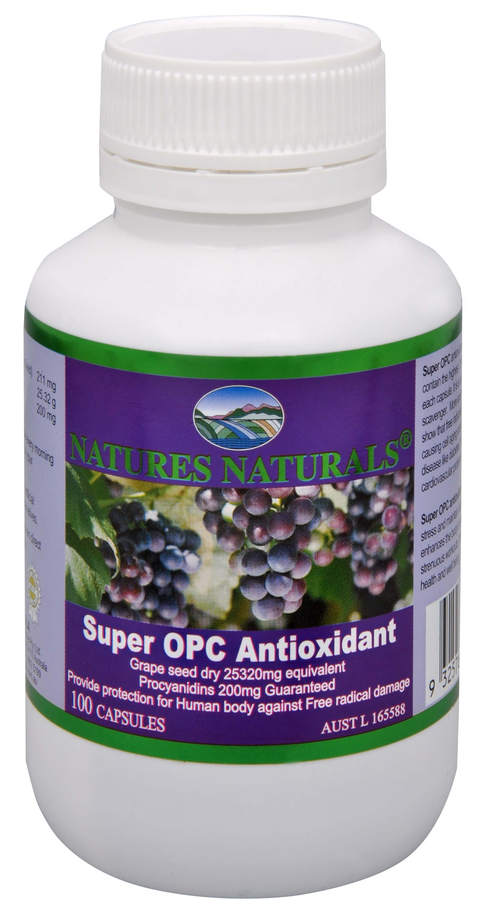 Zobrazit detail výrobku Australian Remedy Super OPC Antioxidant - výtažek z hroznových zrnek 100 kapslí