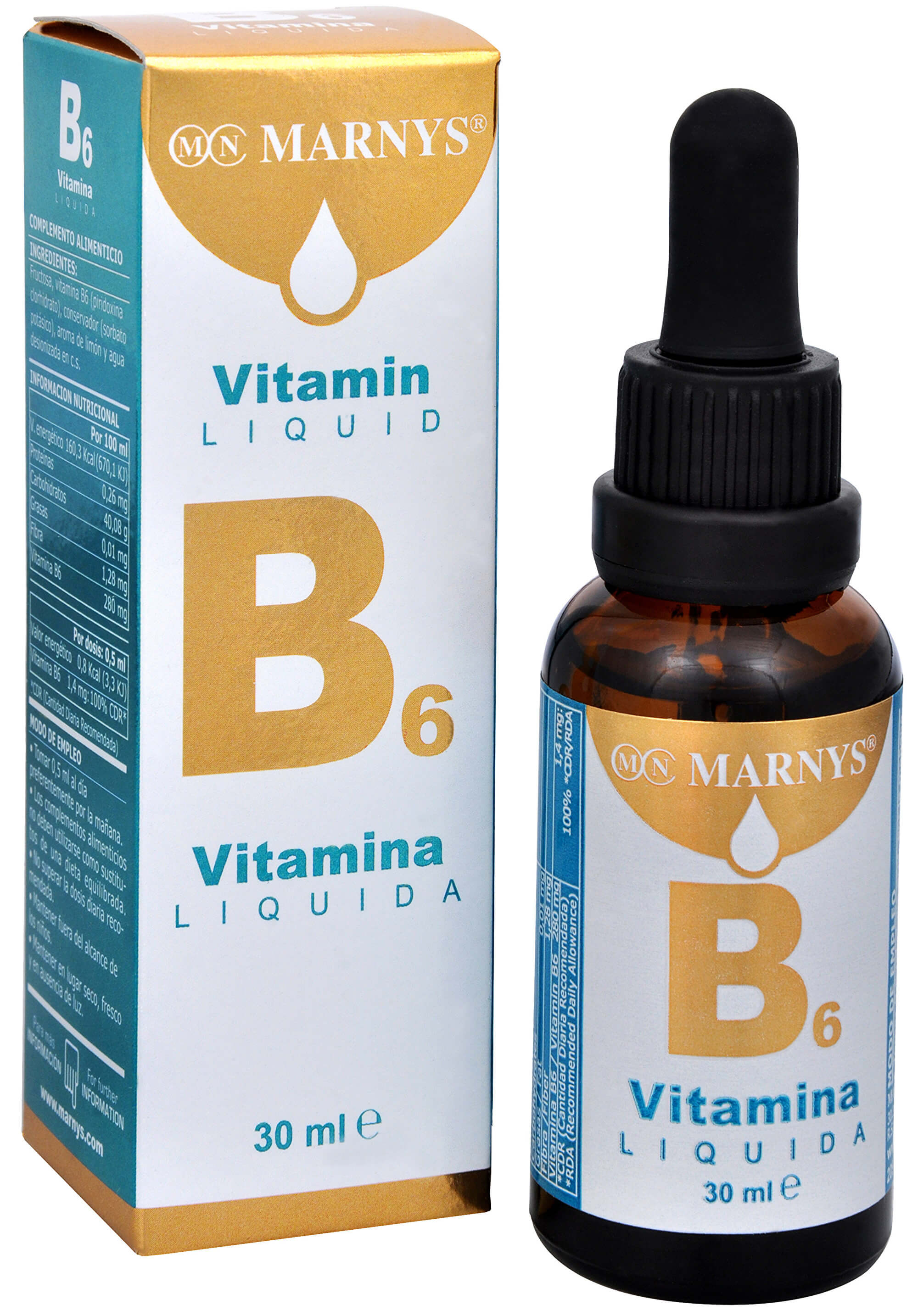 Zobrazit detail výrobku Marnys Tekutý vitamín B6 30 ml + 2 měsíce na vrácení zboží