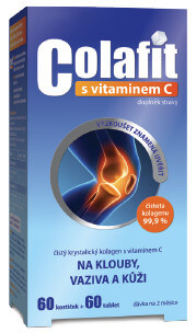 Aurovitas Colafit (čistý kolagen) s vitamínem C 60 kostiček + 60 tbl.