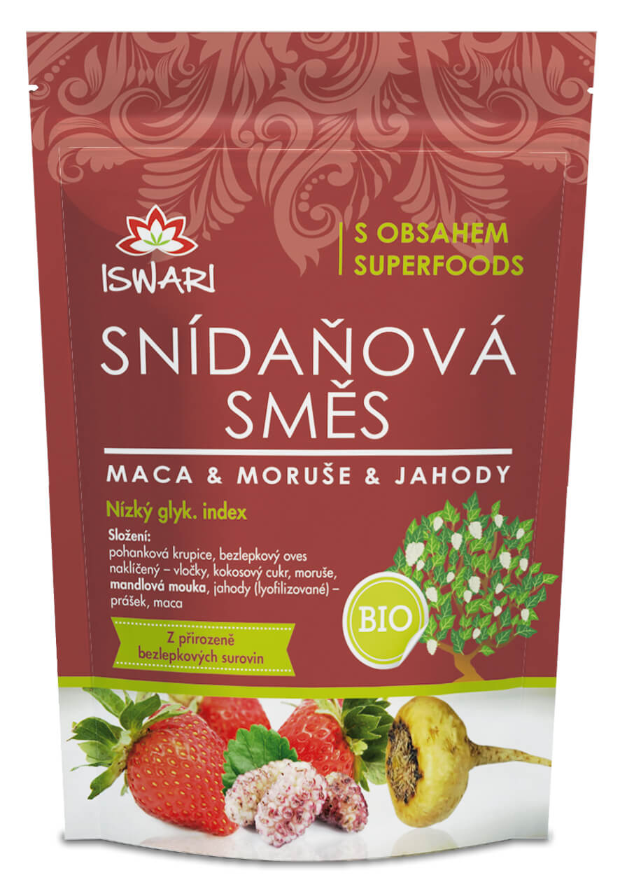 Zobrazit detail výrobku Iswari BIO Snídaňová směs Maca, moruše, jahoda 300 g + 2 měsíce na vrácení zboží Zobrazit detail výrobku Iswari BIO Snídaňová směs Maca, moruše, jahoda 300 g + 2 měsíce na vrácení zboží