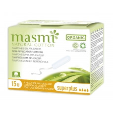 Zobrazit detail výrobku Masmi Tampóny z organické bavlny MASMI Super Plus 15 ks + 2 měsíce na vrácení zboží