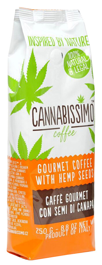Zobrazit detail výrobku Monvitaly Káva Cannabissimo Coffee mletá 250 g + 2 měsíce na vrácení zboží