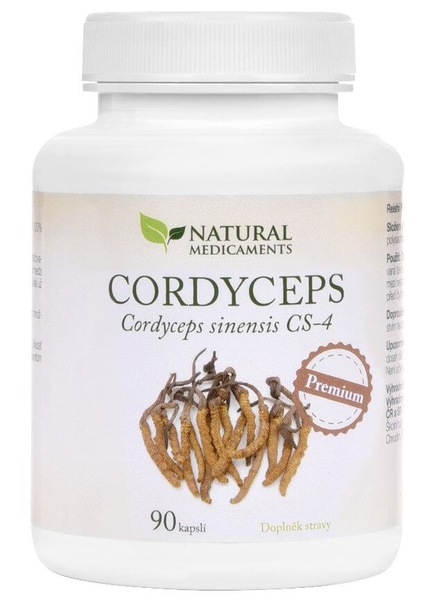 Zobrazit detail výrobku Natural Medicaments Cordyceps Premium 90 kapslí + 2 měsíce na vrácení zboží