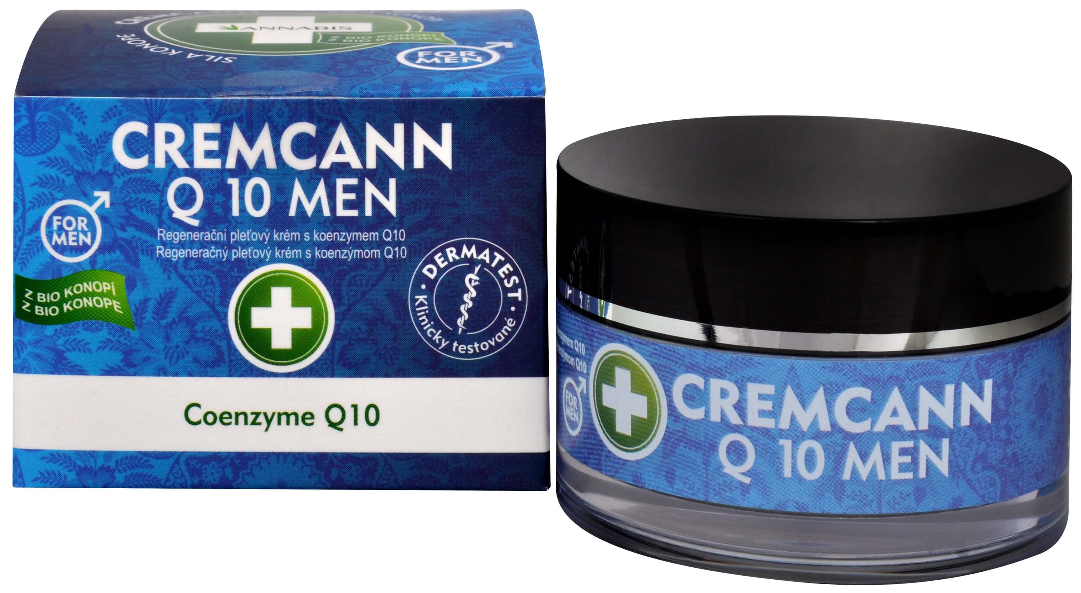 Zobrazit detail výrobku Annabis Cremcann Q10 For men - konopný regenerační pleťový krém pro muže přírodní 50 ml + 2 měsíce na vrácení zboží