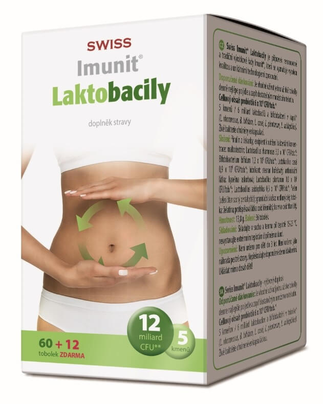 Zobrazit detail výrobku Simply You Imunit Swiss Laktobacily 60 tob. + 12 tob. ZDARMA 30 + 6 tobolek