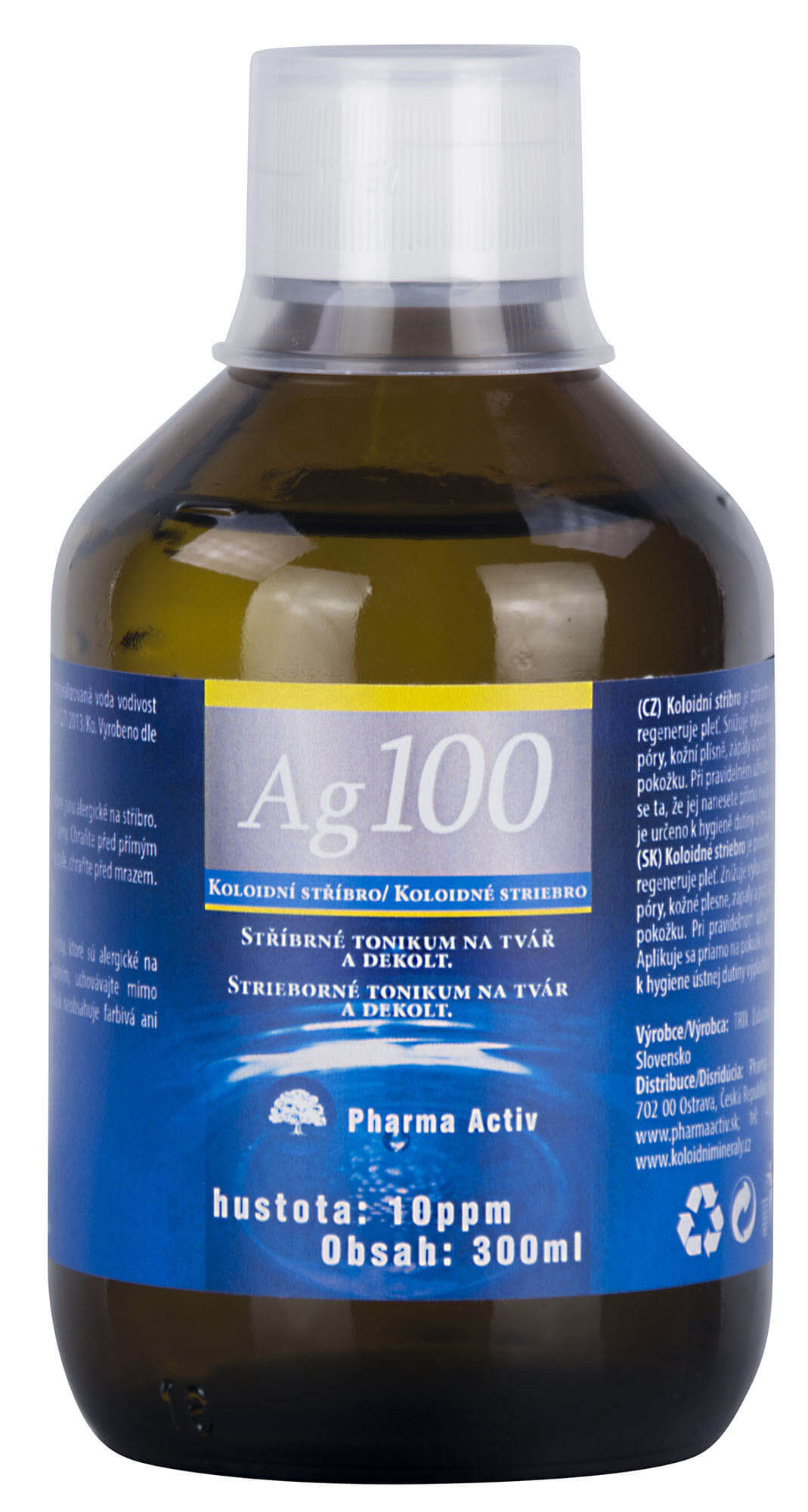 Zobrazit detail výrobku Pharma Activ Koloidní stříbro Ag100 (10ppm) 300 ml + 2 měsíce na vrácení zboží Zobrazit detail výrobku Pharma Activ Koloidní stříbro Ag100 (10ppm) 300 ml + 2 měsíce na vrácení zboží