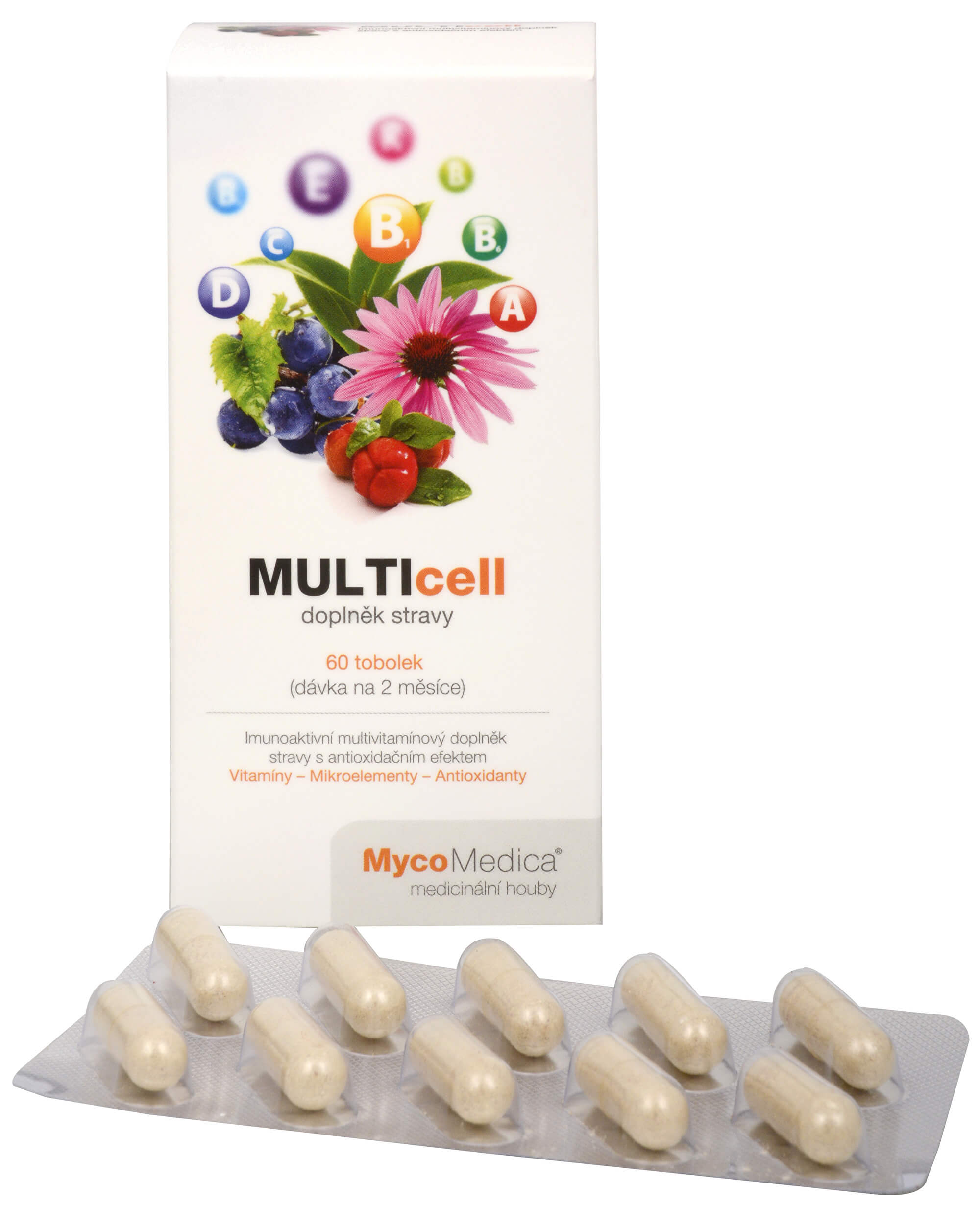 MycoMedica MULTICELL 60 tob. + 2 mesiace na vrátenie tovaru