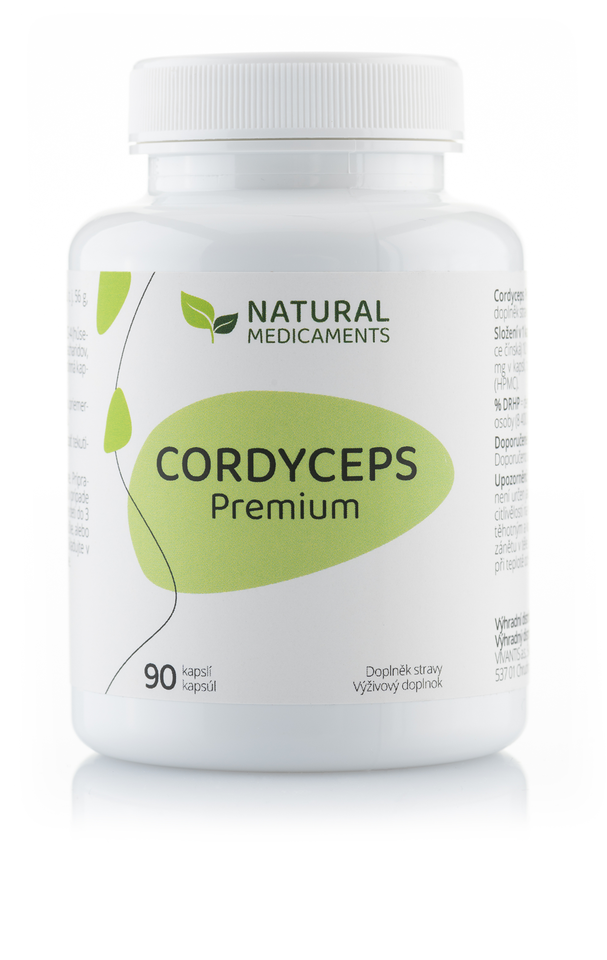 Zobrazit detail výrobku Natural Medicaments Cordyceps Premium 90 kapslí