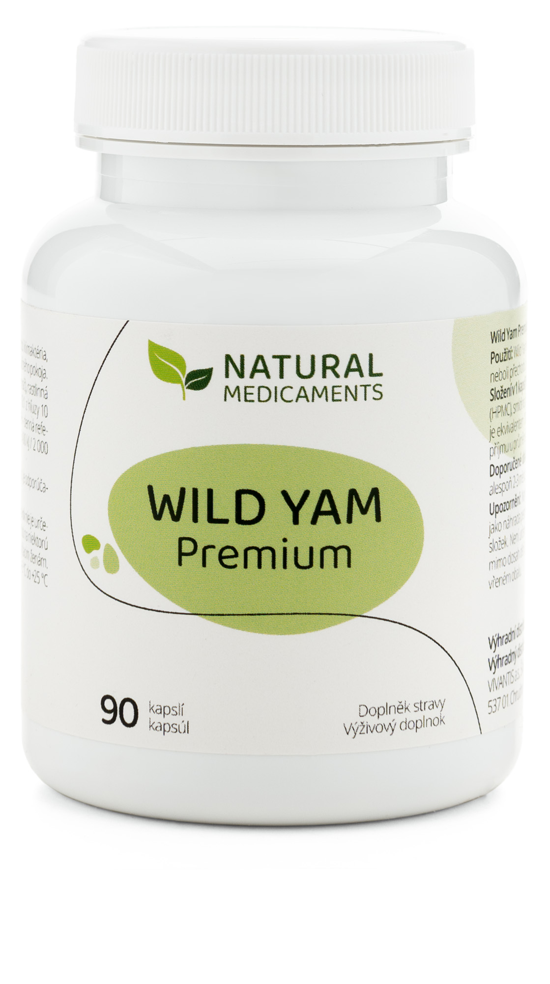 Zobrazit detail výrobku Natural Medicaments Wild Yam Premium 90 kapslí
