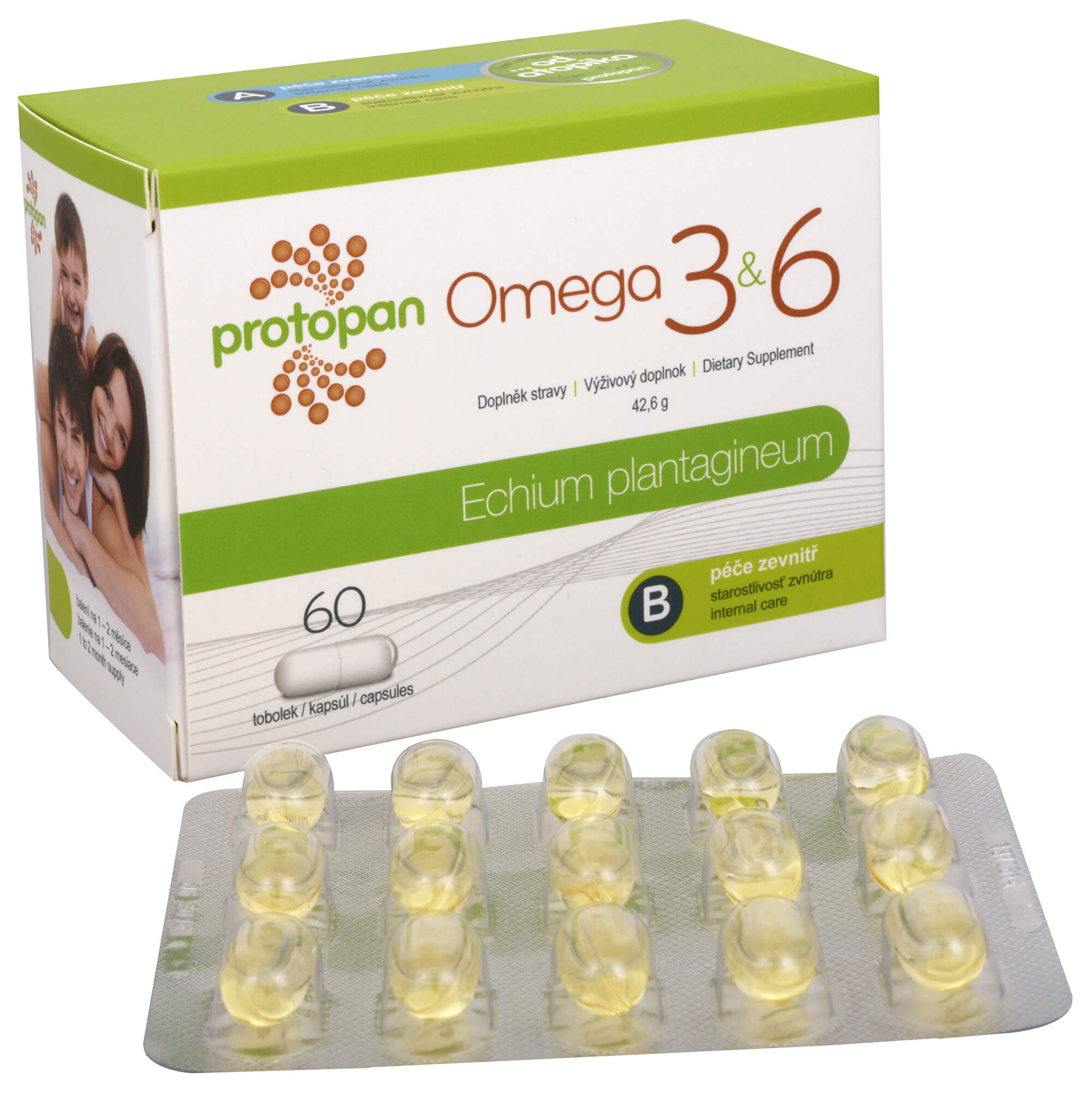Zobrazit detail výrobku Protopan Omega 3&6 60 tobolek + 2 měsíce na vrácení zboží