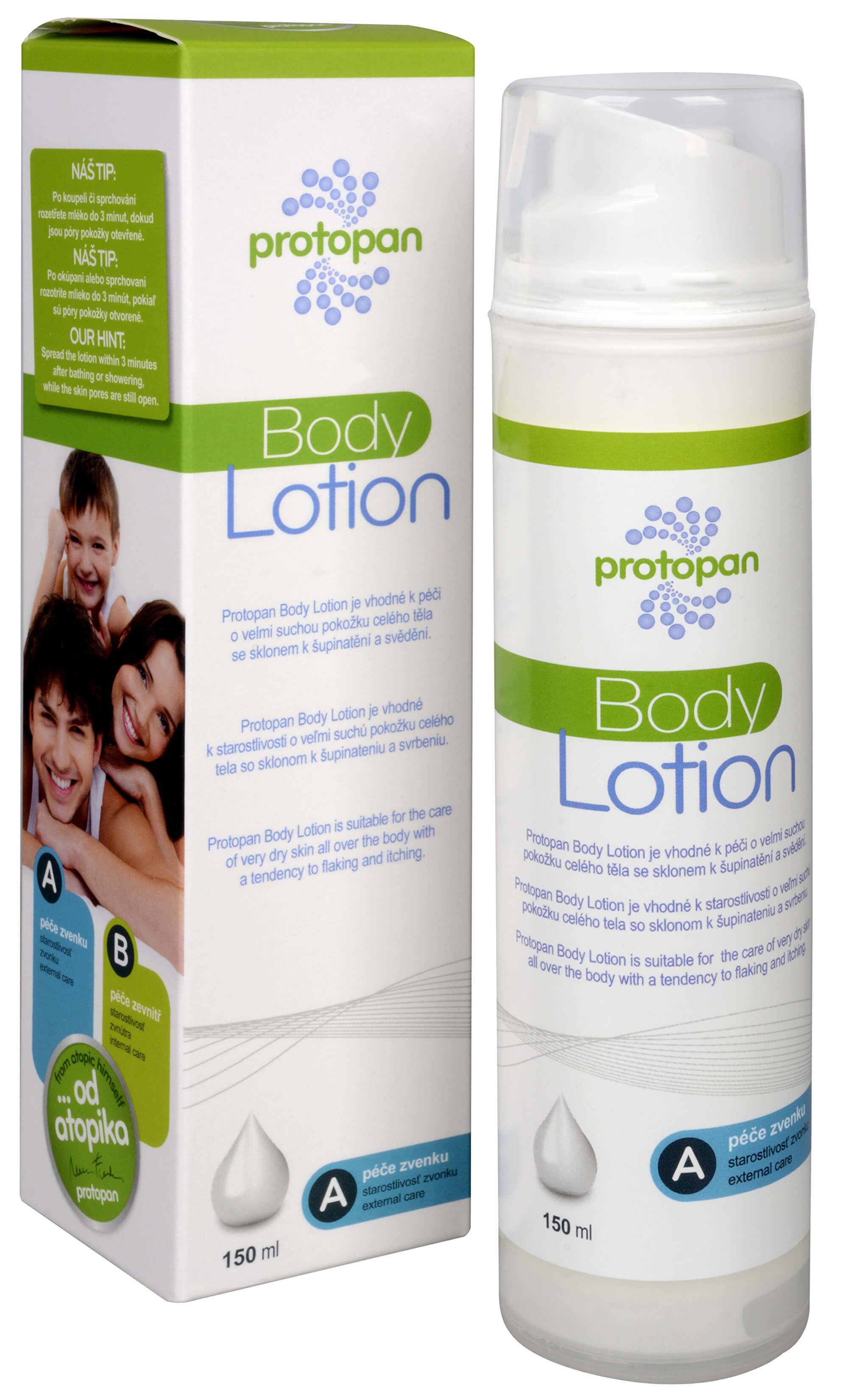 Protopan Body Lotion - promašťovací mléko 150 ml