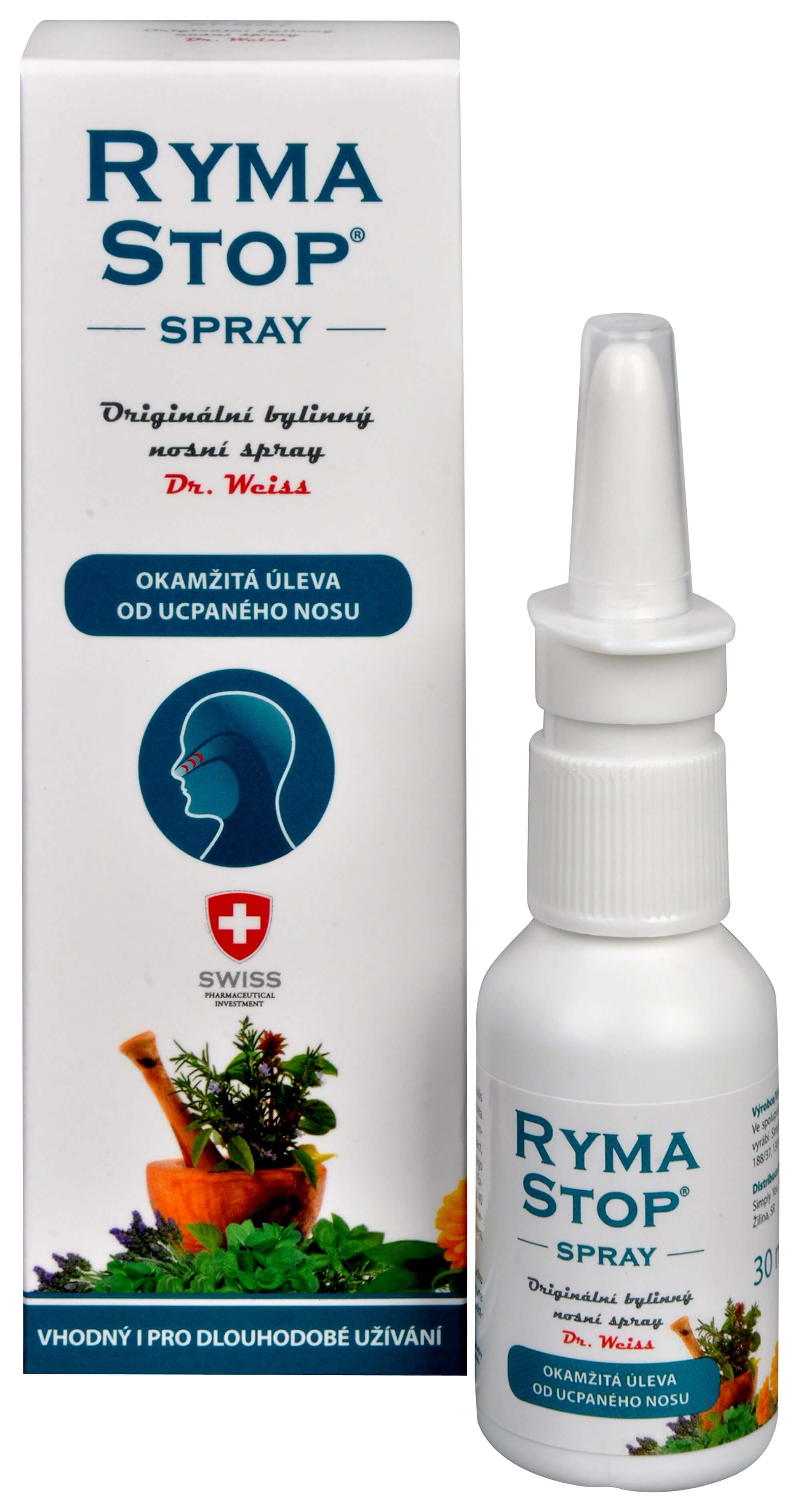 Zobrazit detail výrobku Simply You RymaStop Dr. Weiss - bylinný nosní spray 30 ml