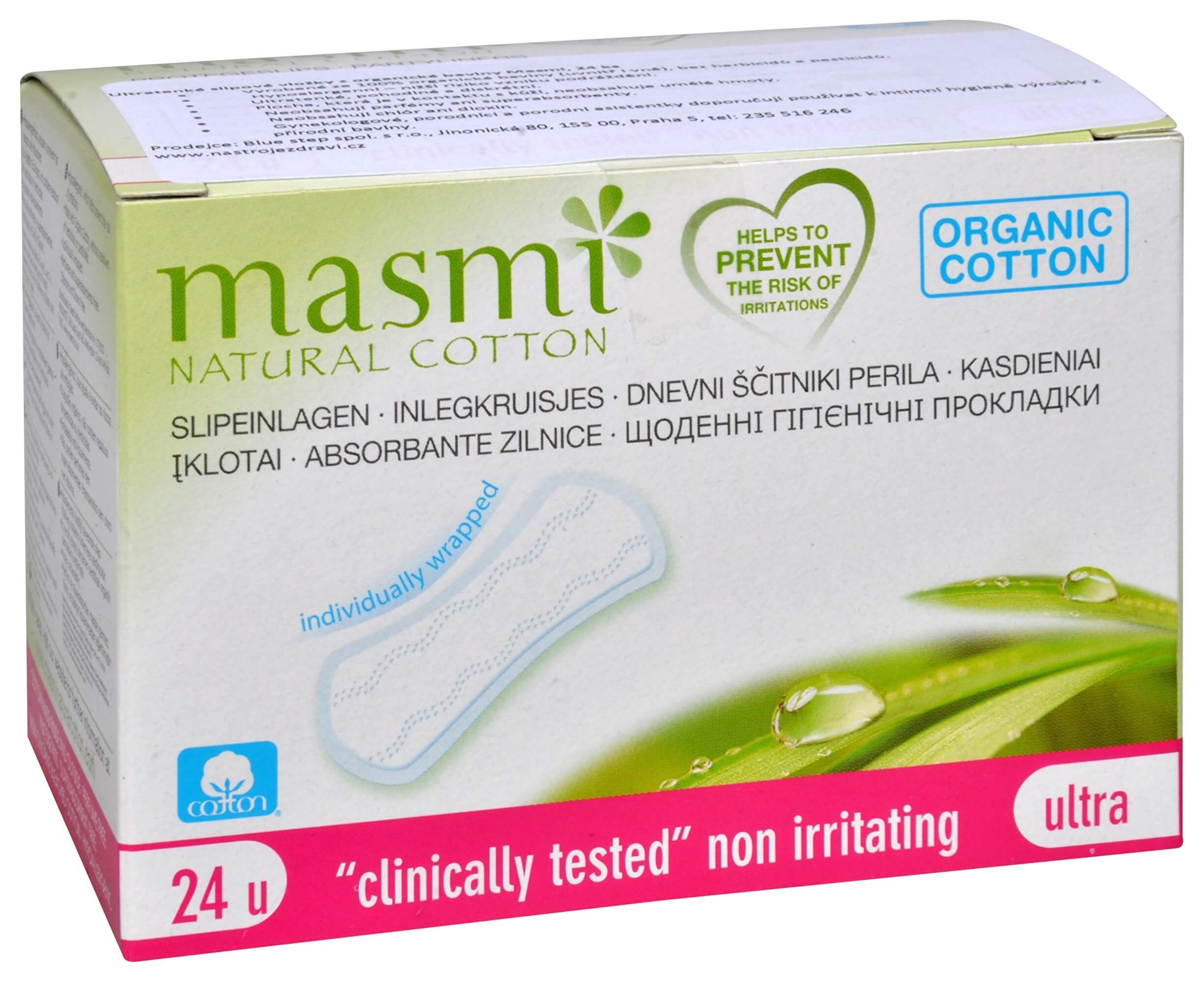 Zobrazit detail výrobku Masmi Ultratenké slipové vložky z organické bavlny MASMI 24 ks