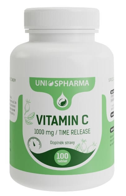 Zobrazit detail výrobku Unios Pharma Vitamín C 1000 mg Time Release 100 tbl. + 2 měsíce na vrácení zboží