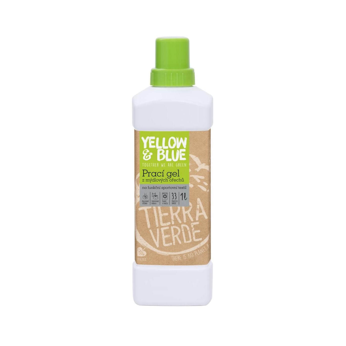 Tierra Verde Prací gel z mydlových orechov na funkčné prádlo s koloidným striebrom 1 l + 2 mesiace na vrátenie tovaru