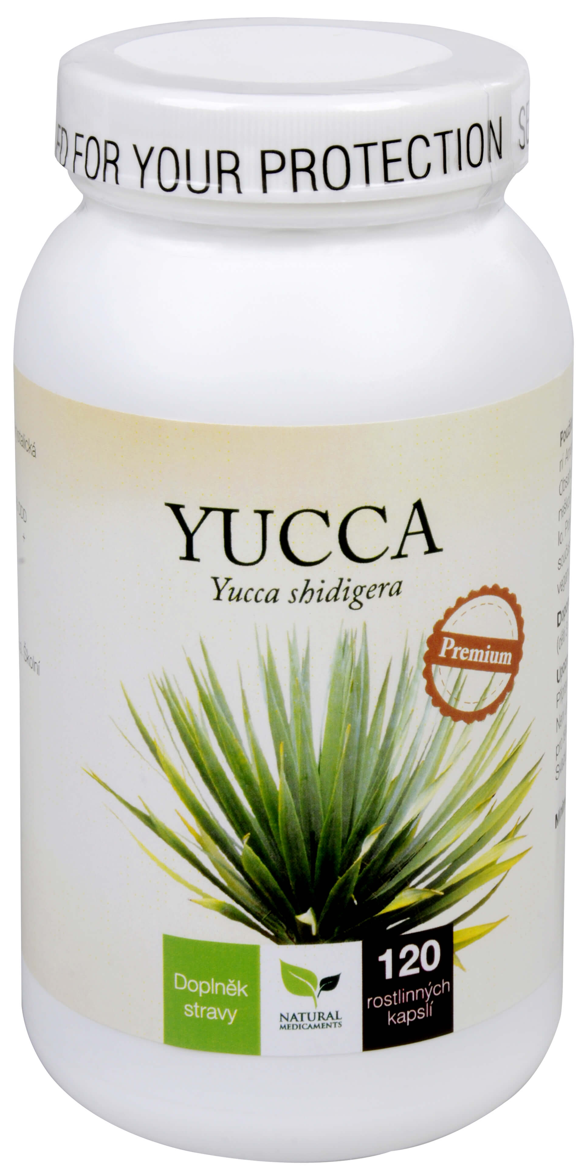 Zobrazit detail výrobku Natural Medicaments Yucca Premium 120 kapslí + 2 měsíce na vrácení zboží