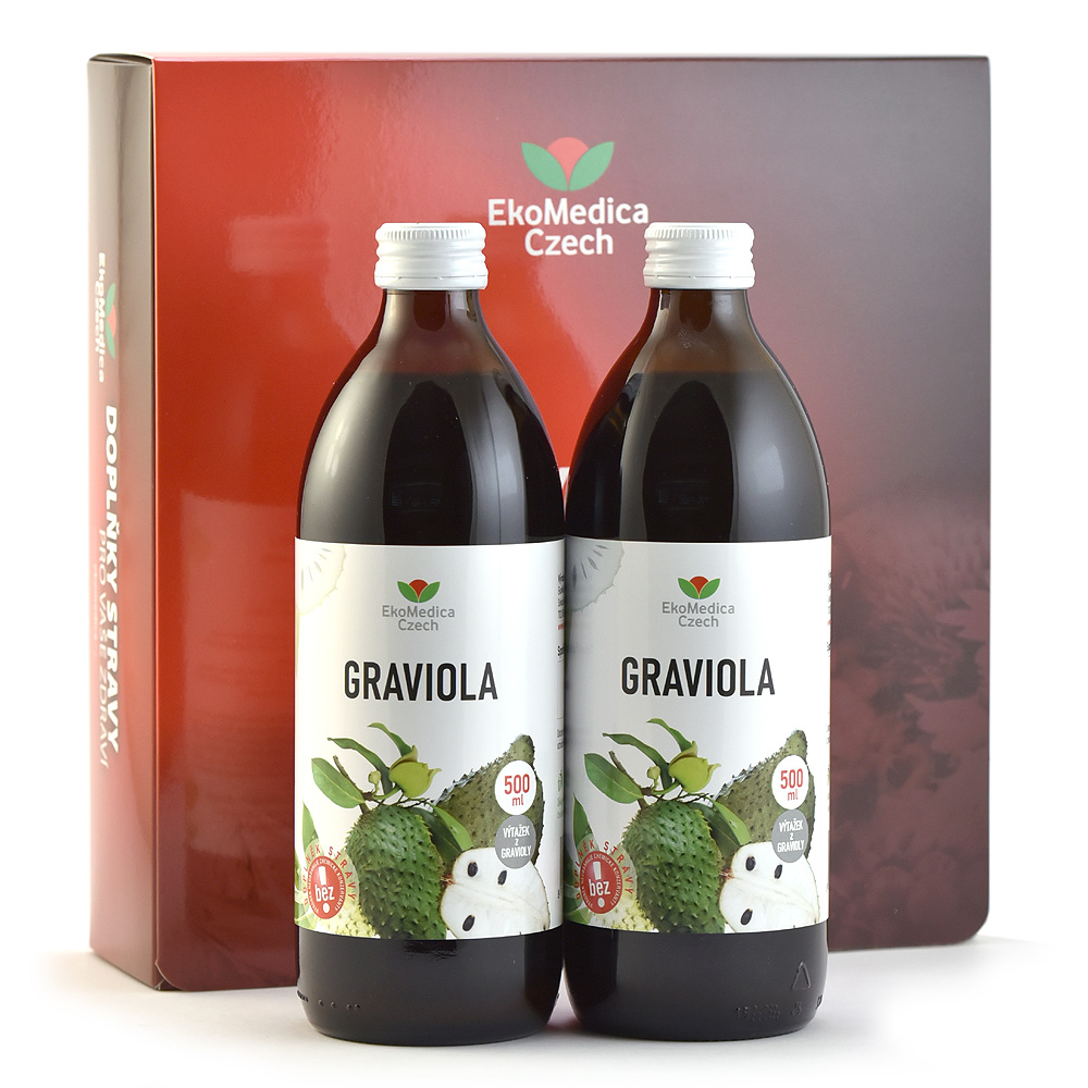 Zobrazit detail výrobku EkoMedica Czech Graviola - výtažek z gravioly 500 ml + 500 ml