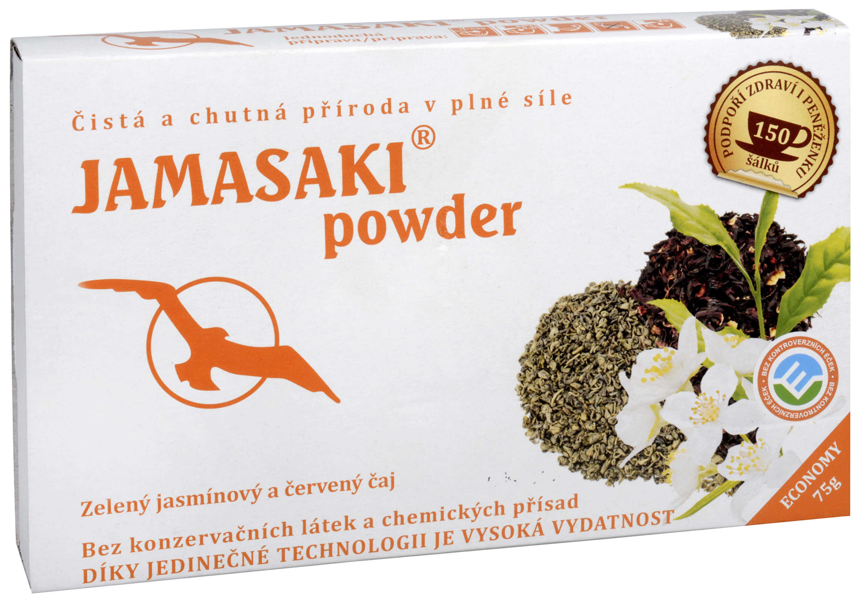 Zobrazit detail výrobku Hannasaki Jamasaki powder - zelený jasmínový a červený čaj 75 g