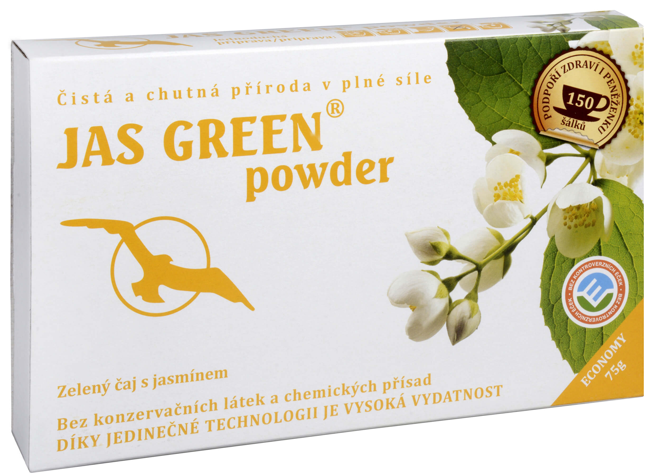 Zobrazit detail výrobku Čaje Hannasaki Jas Green powder - jasmínový zelený čaj 75 g + 2 měsíce na vrácení zboží