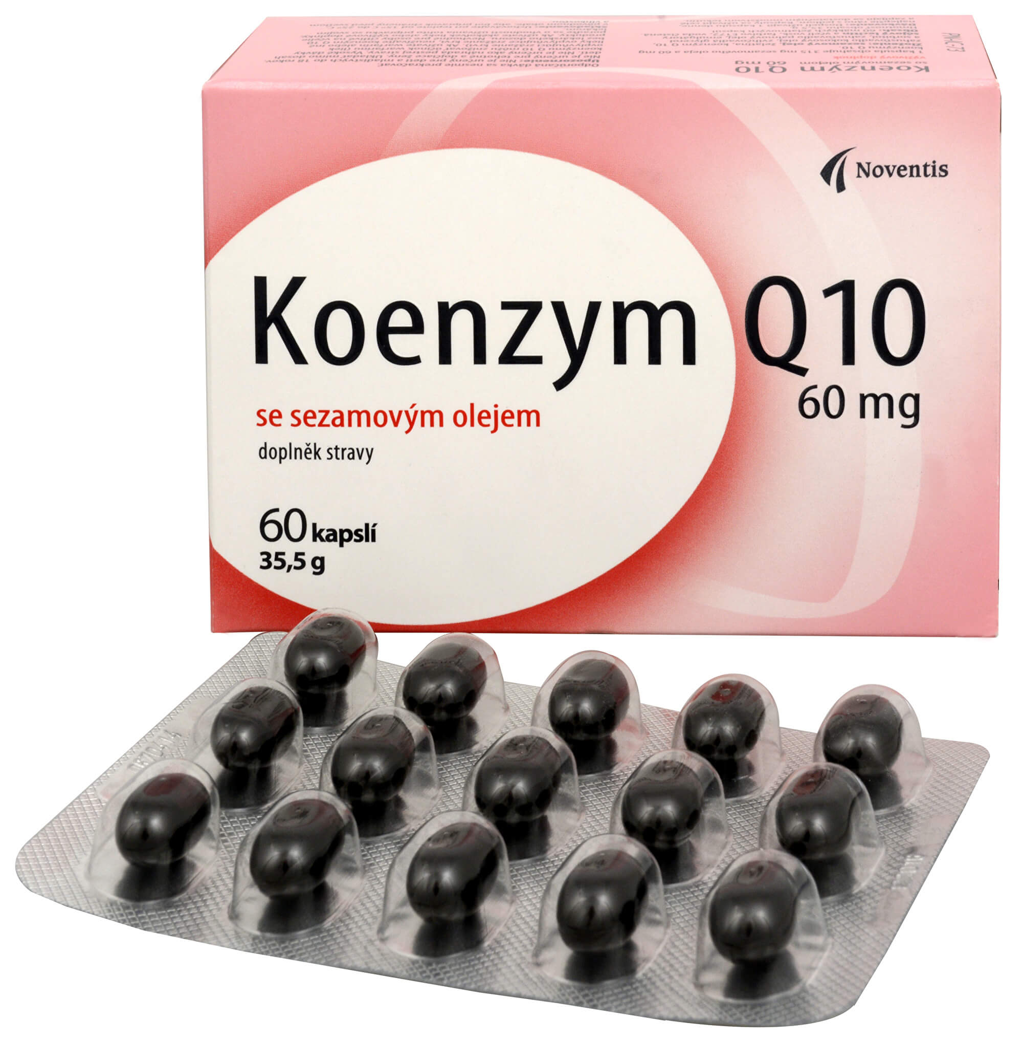 Zobrazit detail výrobku Noventis Koenzym Q10 60 mg se sezamovým olejem 60 kapslí