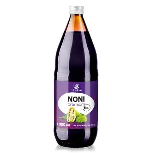 Allnature Noni Premium - 100% Bio šťava 1000 ml + 2 mesiace na vrátenie tovaru