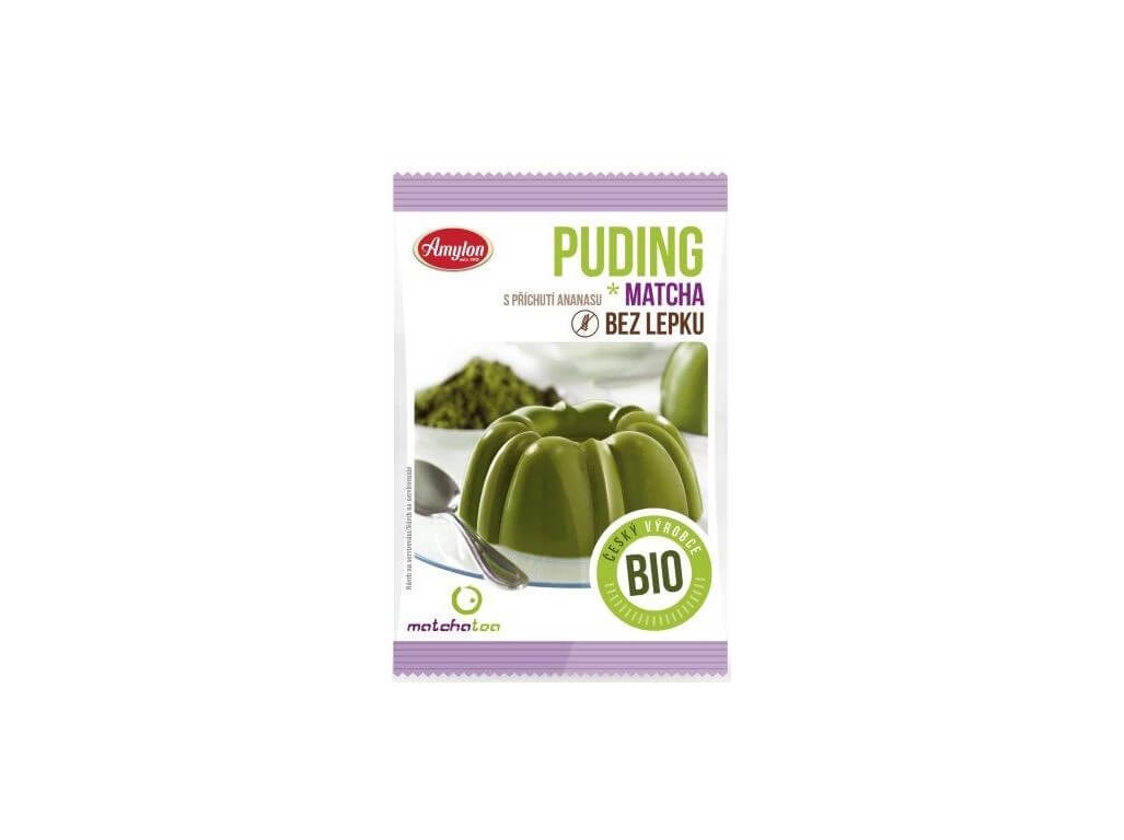 Zobrazit detail výrobku Matcha tea Bio Puding matcha ananasový, bez lepku 40g + 2 měsíce na vrácení zboží