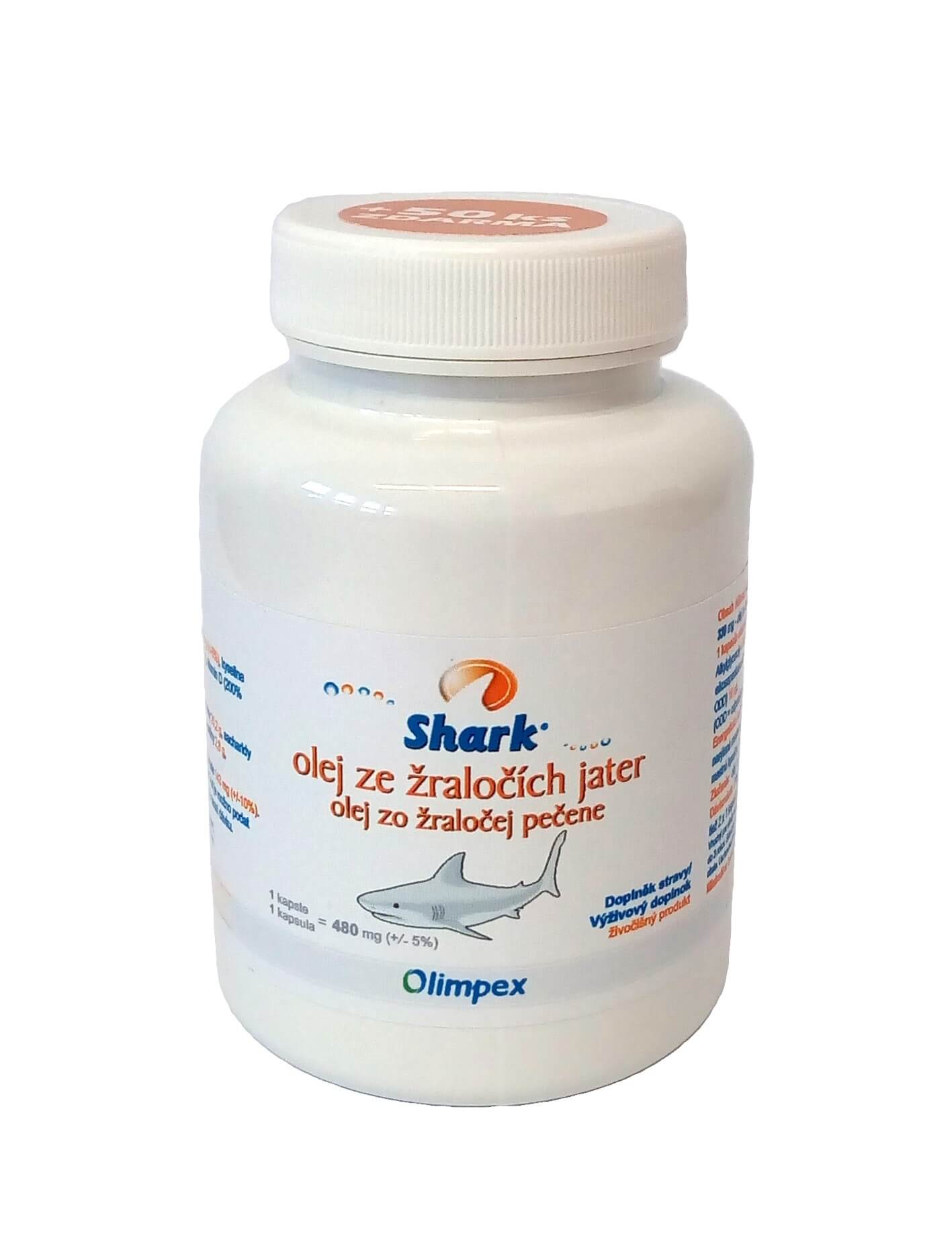 Zobrazit detail výrobku Olimpex Trading Shark - olej ze žraločích jater 150 kapslí + 50 kapslí ZDARMA