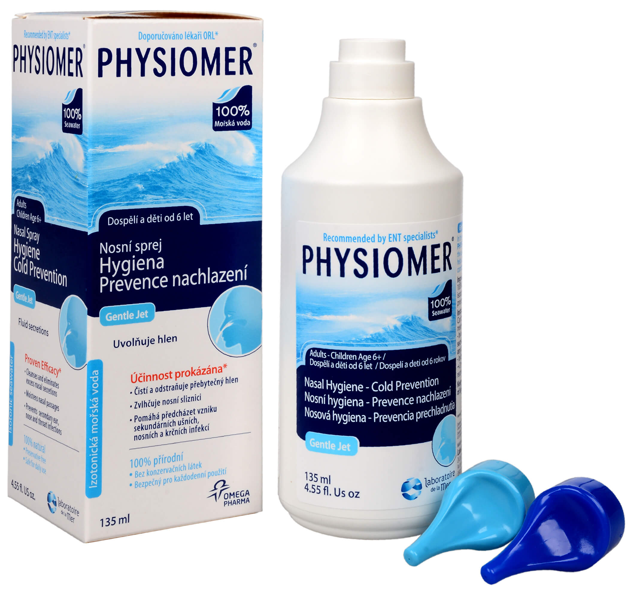Zobrazit detail výrobku Omega Pharma Physiomer Gentle Jet spray 135 ml + 2 měsíce na vrácení zboží