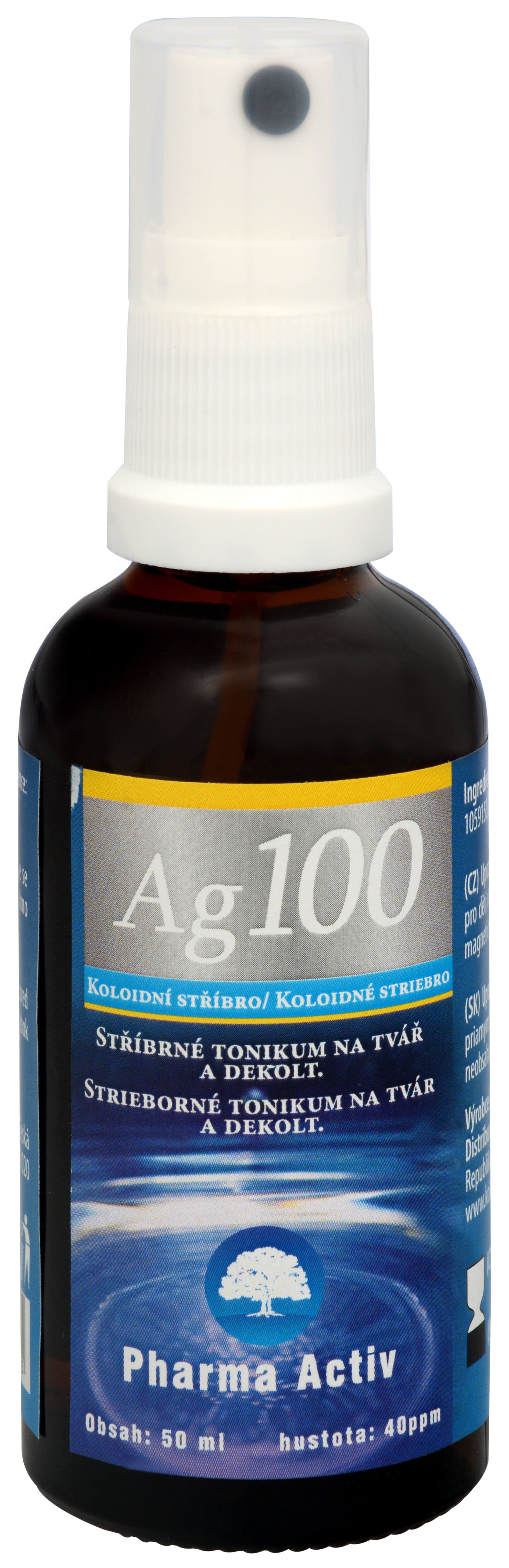 Zobrazit detail výrobku Pharma Activ Koloidní stříbro Ag100 (40ppm) spray 50 ml