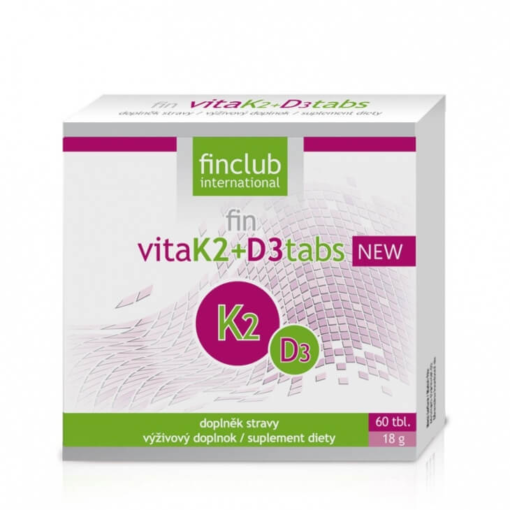 Zobrazit detail výrobku Finclub Fin VitaK2+D3tabs 60 tbl. + 2 měsíce na vrácení zboží