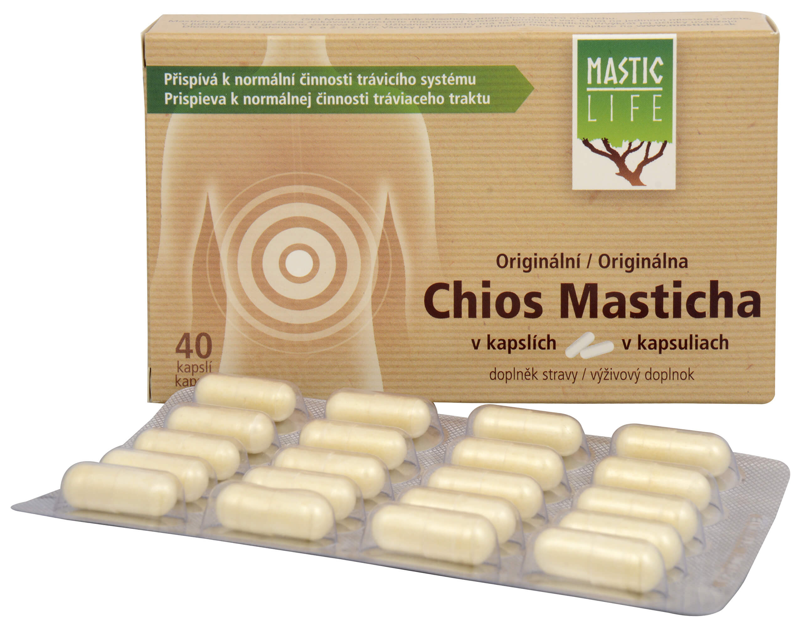 Zobrazit detail výrobku Mastic Life Chios Masticha 40 kapslí + 2 měsíce na vrácení zboží