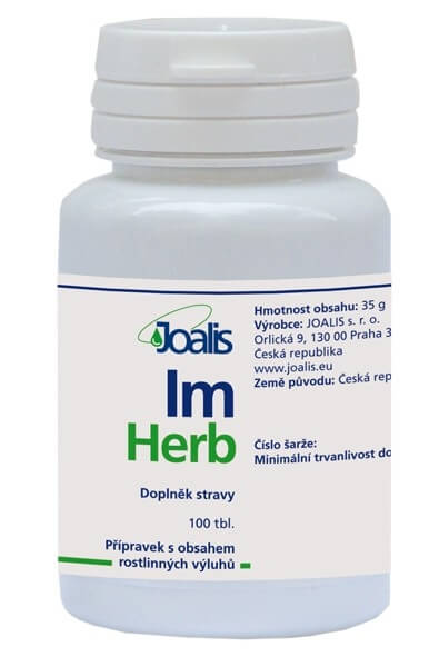 Zobrazit detail výrobku Joalis ImHerb (ImunoHelp) 100 tbl. + 2 měsíce na vrácení zboží