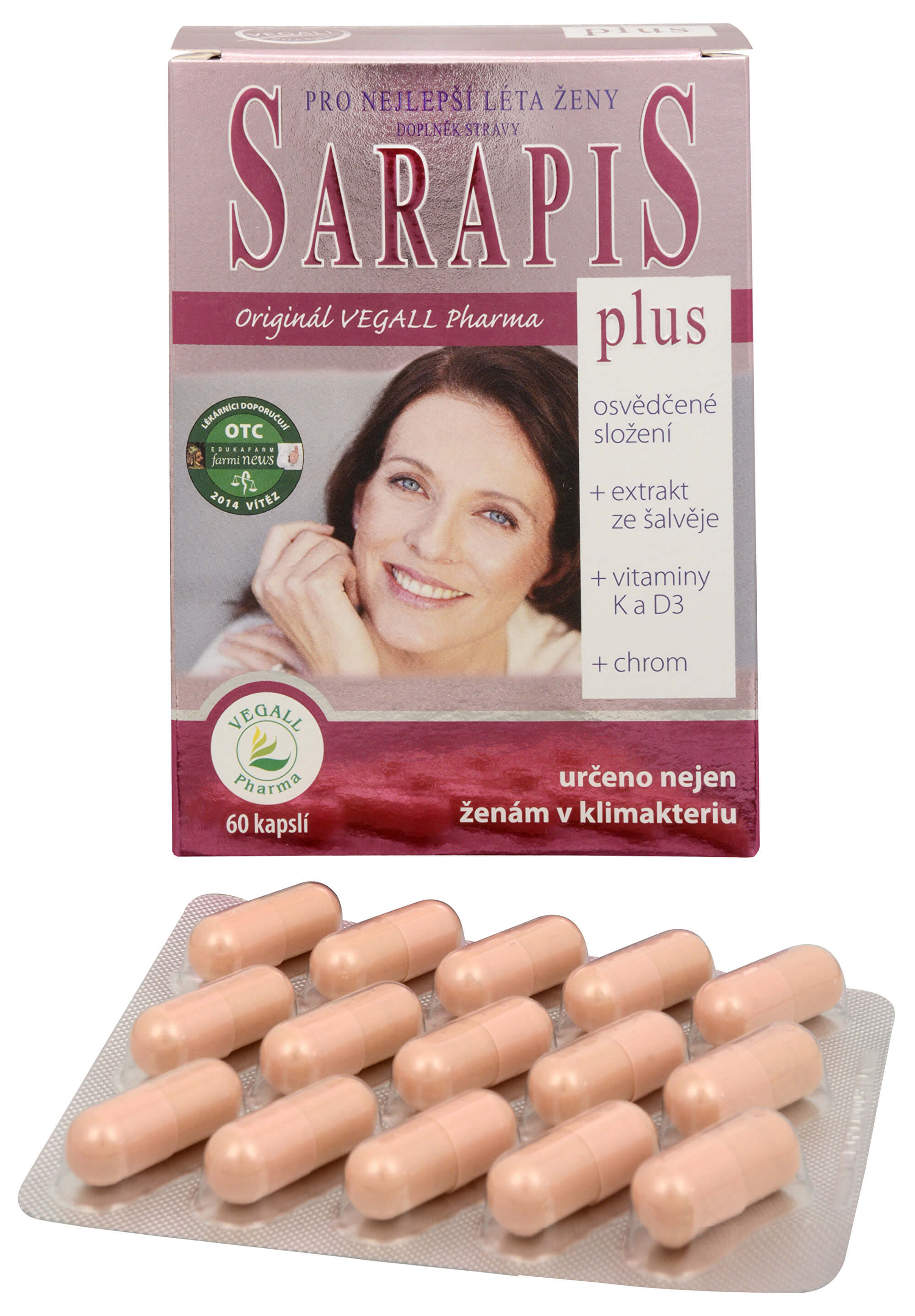 Vegall Pharma Sarapis Plus 60 kapslí + 2 mesiace na vrátenie tovaru