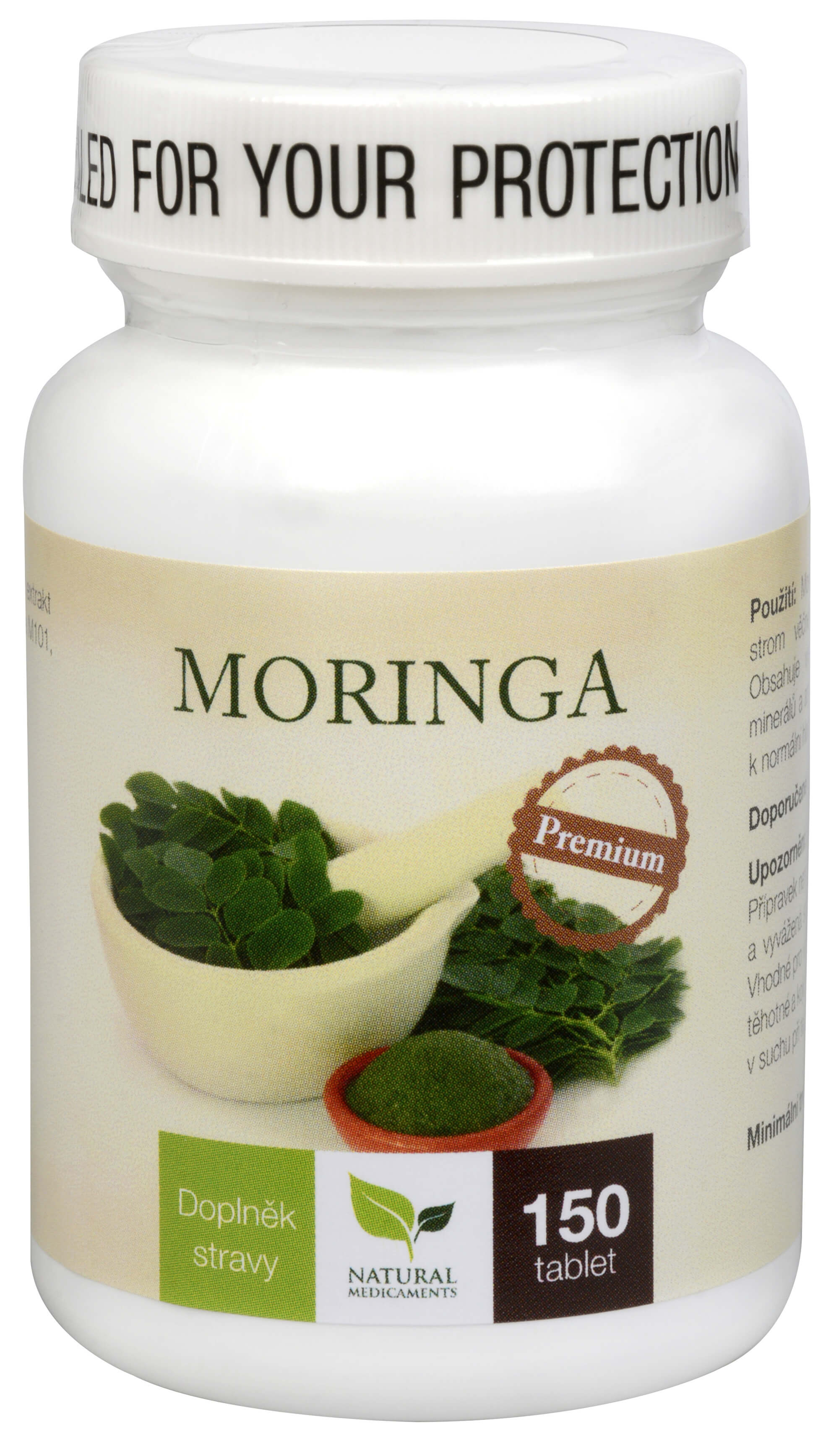 Zobrazit detail výrobku Natural Medicaments Moringa Premium 150 tbl. + 2 měsíce na vrácení zboží