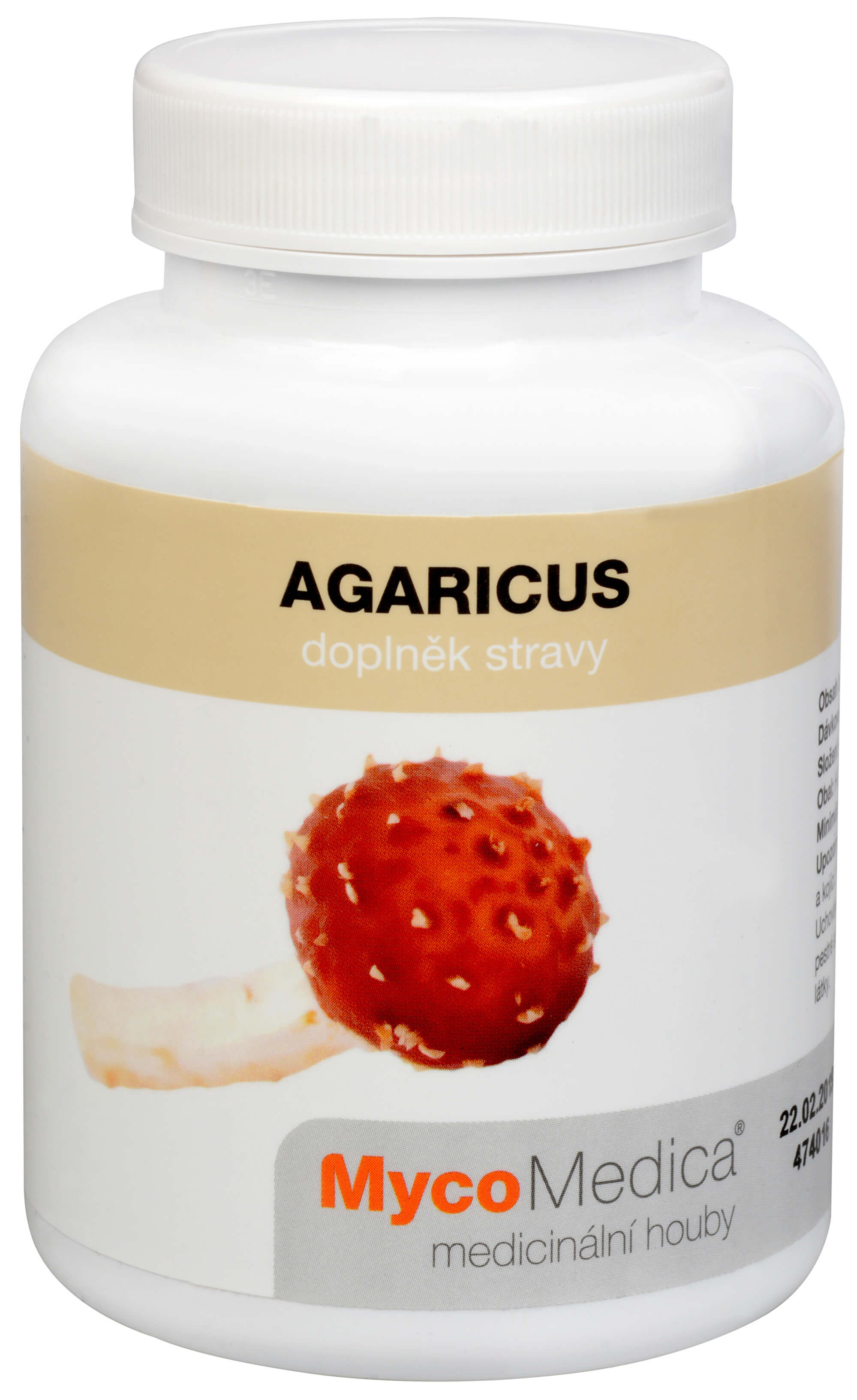 Zobrazit detail výrobku MycoMedica Agaricus 90 kapslí + 2 měsíce na vrácení zboží