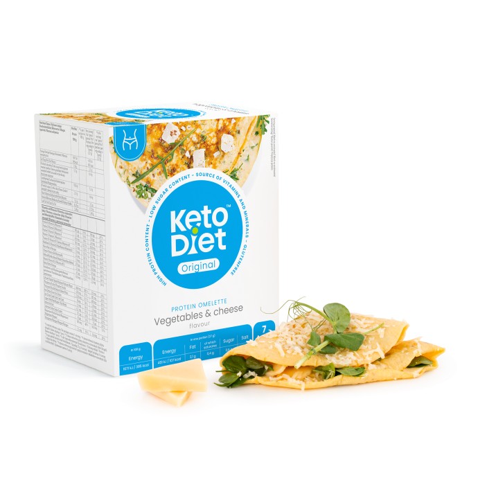 Zobrazit detail výrobku KetoDiet Proteinová omeleta se sýrovou příchutí 7 x 27 g