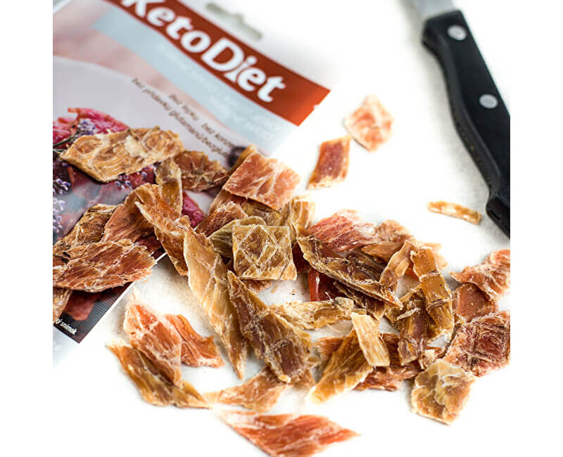 Zobrazit detail výrobku KetoDiet Sušené maso krůtí jerky 3 x 30 g + 2 měsíce na vrácení zboží Zobrazit detail výrobku KetoDiet Sušené maso krůtí jerky 3 x 30 g + 2 měsíce na vrácení zboží