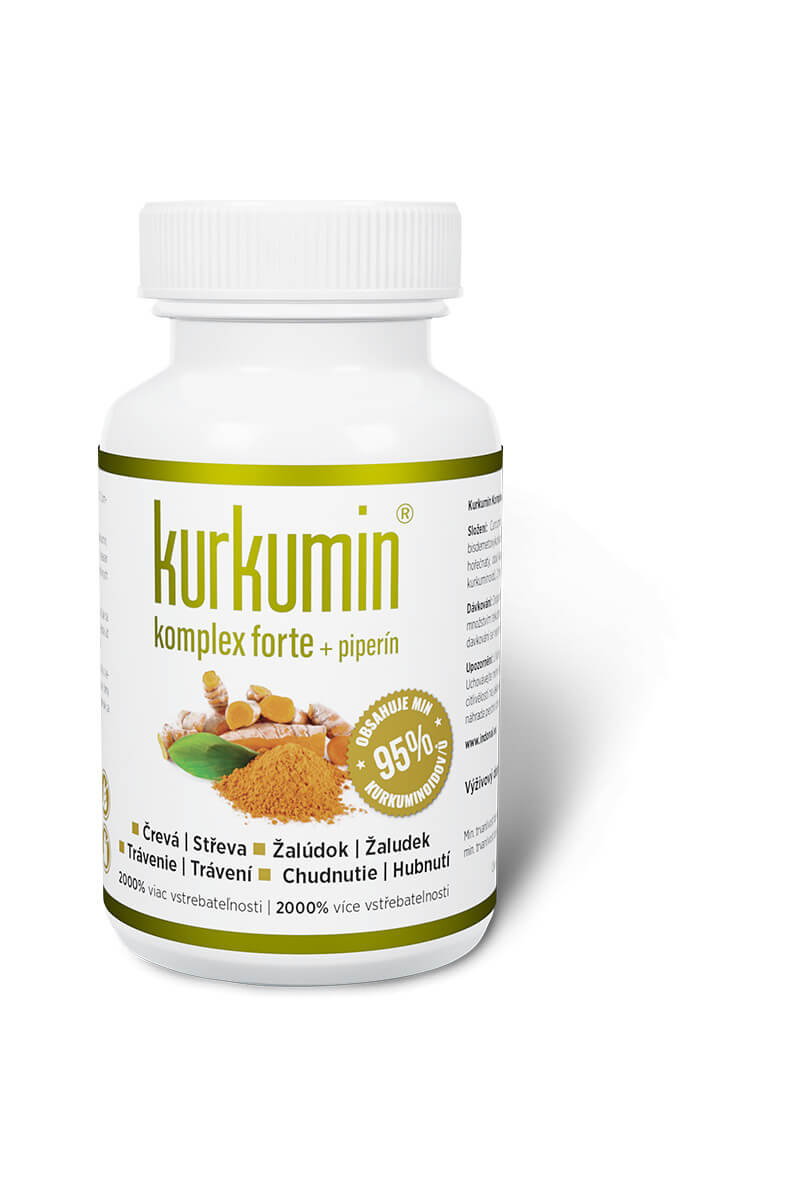 Levně Synergia Kurkumin komplex FORTE 300 mg + piperin 60 kapslí