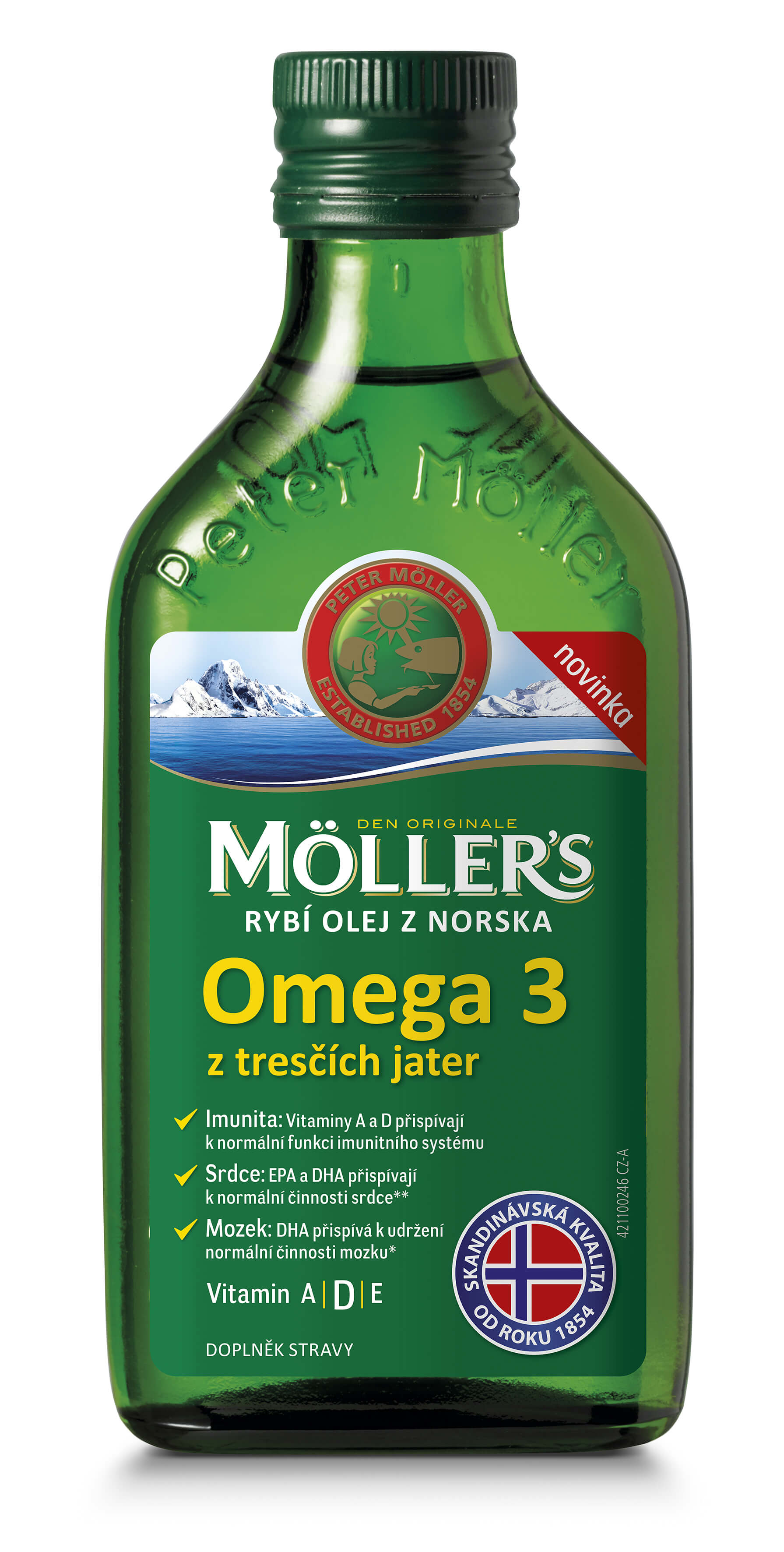 Zobrazit detail výrobku Möller´s Möller´s rybí olej Omega 3 z tresčích jater 250 ml + 2 měsíce na vrácení zboží