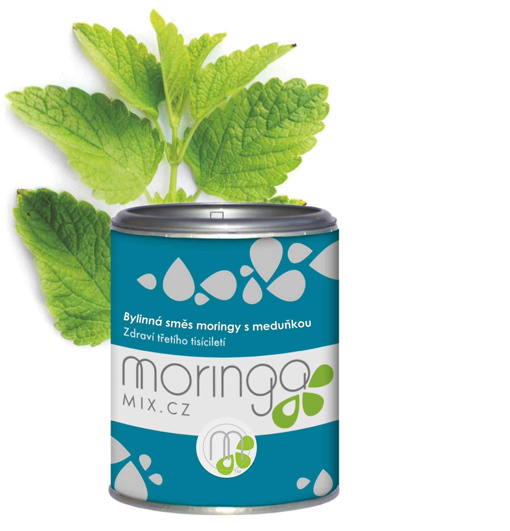 Zobrazit detail výrobku Moringa MIX Bylinná směs moringy s meduňkou 100 g + 2 měsíce na vrácení zboží